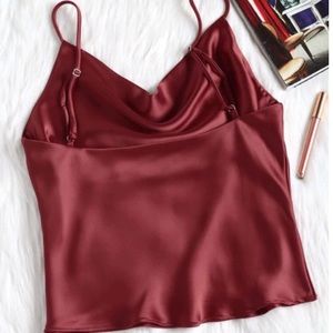 Burgundy tank top